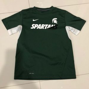 Kids Nike MSU Dri-Fit Shirt